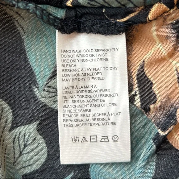 Free People Lucky Shirtee Button-Up Shirt in Black Bloom, Size Large NWT - Picture 8 of 8